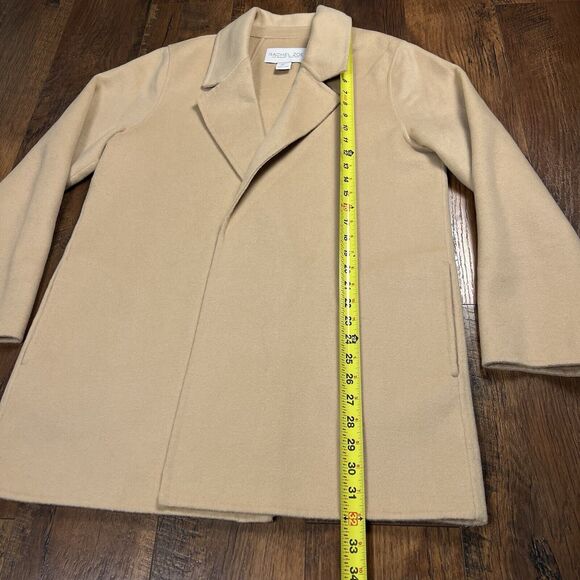 Rachel Zoe Women's Wool Blend Long Cardigan Coats Size L Beige - Picture 8 of 10